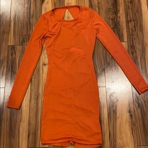 Skinny Ruched Back Mini Dress (open back) U.S. 2